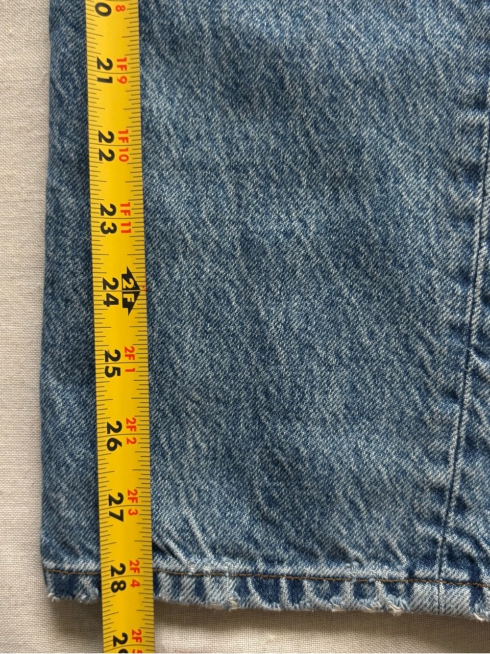 Reformation Kama Hanna High Rise Straight Jeans Medium Wash Size 27 - Picture 11 of 12